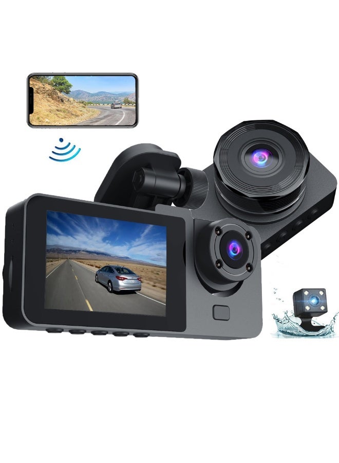 BUYCO Vehicle BlackBOX DVR Dual Lens Dash Cam – Full HD 1080p Car Security Camera with Night Vision & Wide-Angle Recording - Image 1
